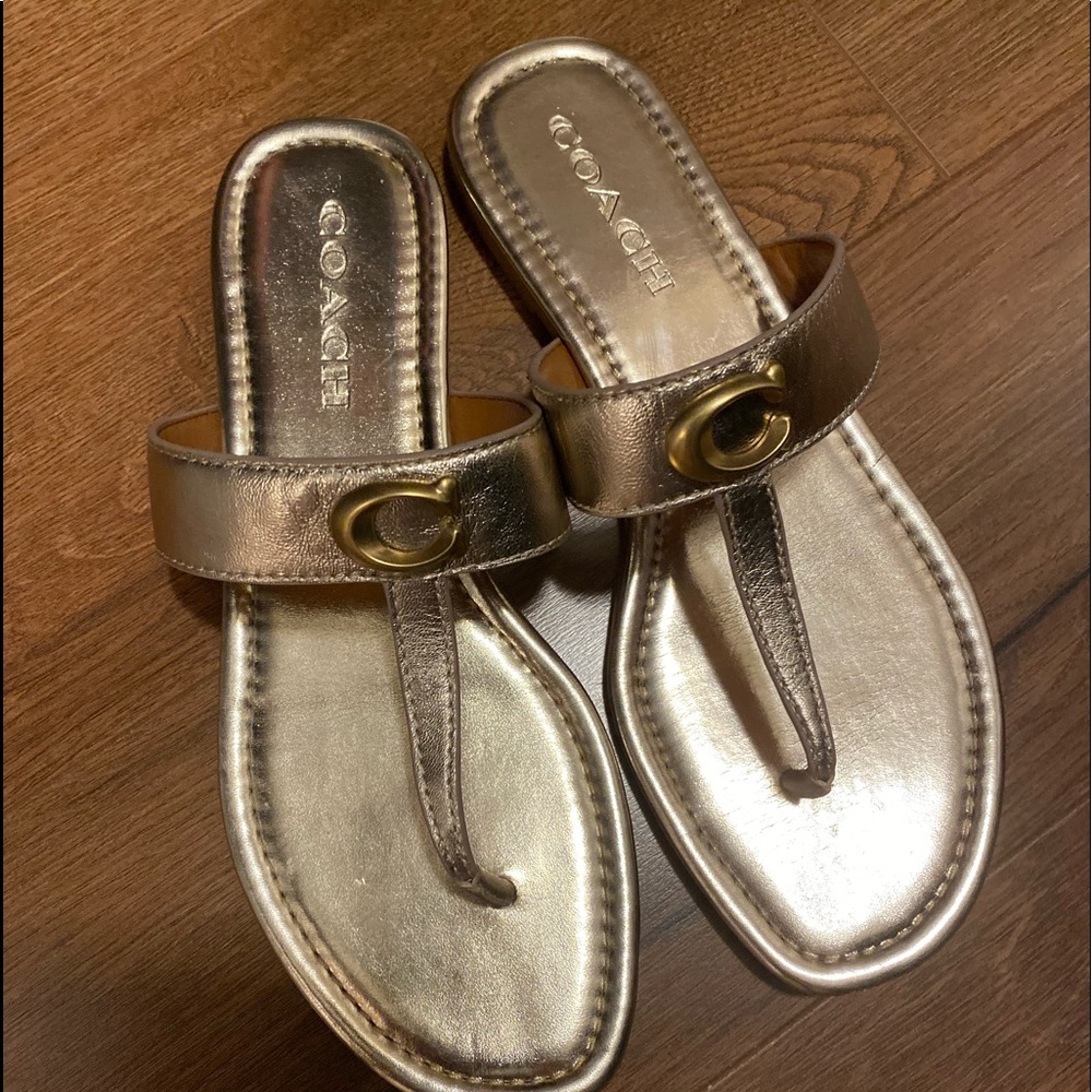 Coach flat sandals